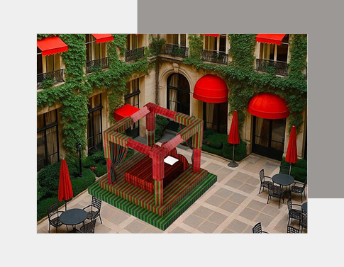 Tréca x Uchronia – Day Bed au Plaza Athénée